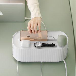 Power Strip Wire Case Cable Storage Box Anti Dust Charger Socket Organizer…