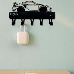 1PCS Industrial Chic Black Metal Wall Hook – Saving Wall Mount Organizer