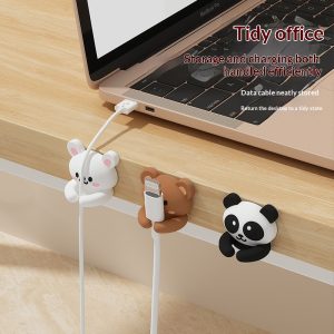 Cable Organizer Desktop Data Cable Storage And Holder