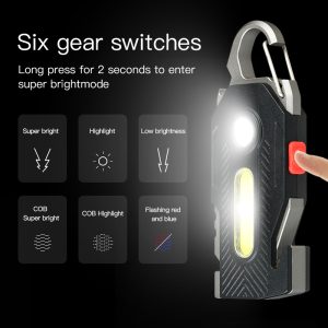 Multifunctional Charging Emergency Light Convenient Keychain Work Light…