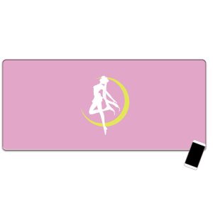Oversized Pink Girl Heart Gaming Office Mouse Pad