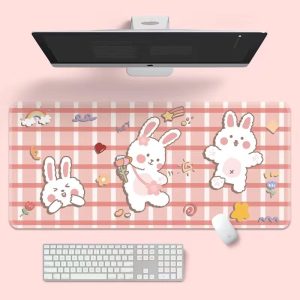 Creative INS Tide Gaming Computer Female Keyboard Office Long Desk Mat