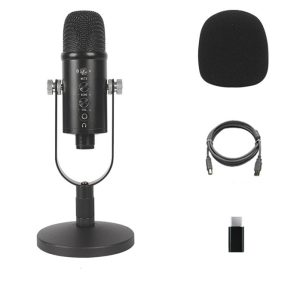 JIY Cross-Border Condenser Microphone Anchor Live K Song Recording Tuning…