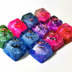 Koi Resin Mechanical Keyboard Keycap
