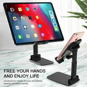 Cell Phone Stand Tablet Mount Fordable Desktop Holder Cradle Dock Mobile…