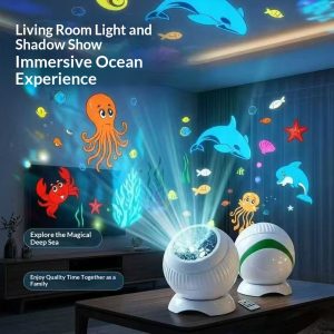Dynamic Starry Sky Projection Rotating Ambient Light