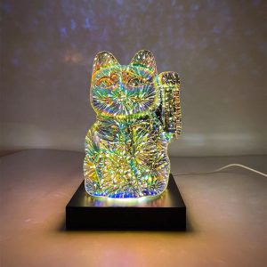 Creative Electroplating Glowing Fireworks Effect Decorative Ambient Light
