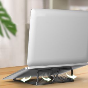 Glasses Shape Ergonomic Laptop Stand For Desk Aluminum Laptop Riser