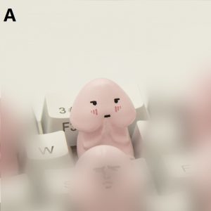 Cute Cartoon Expression Mechanical Keyboard