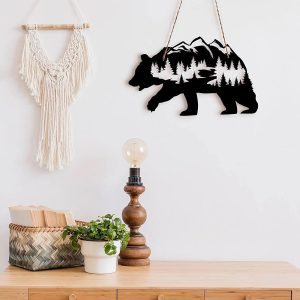 Solid Black Animal Metal Wall Mount