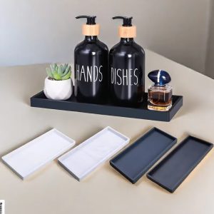 Small Silicone Tray No Drilling Required For Organizing Your Vanity Desk