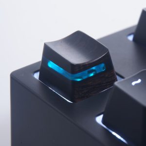 Mechanical Keyboard Resin Ebony Solid Wood Keycaps
