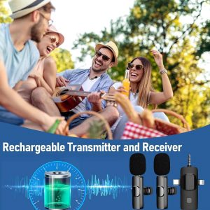 Wireless Collar Clip Microphone Three-in-one Three Connector Mini…