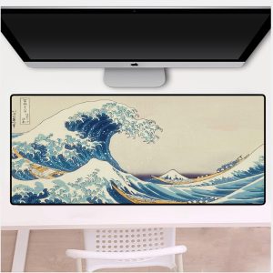 One-sided Big Wave Large Rubber Mouse Pad