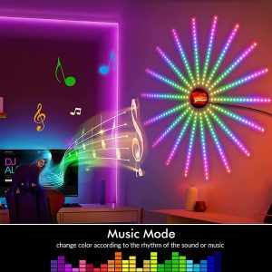 LED Fireworks Light With Digital Multi-function Light Bar Light
