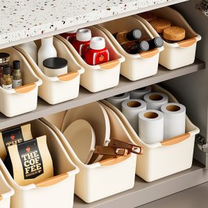 Desktop Storage Box With Wheels Under Sink Organizer For Miscellaneous Items