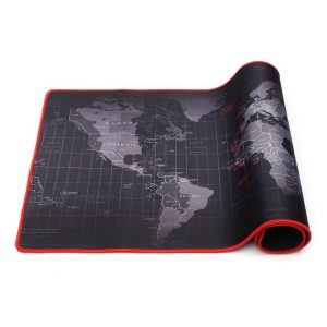 World Map Mouse Pad With Stitched Edges For Your Desk