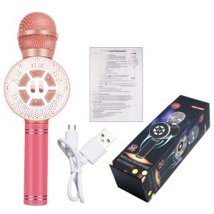 Microphone Upgrade Version LED Glowing Wireless Bluetooth Microphone With…