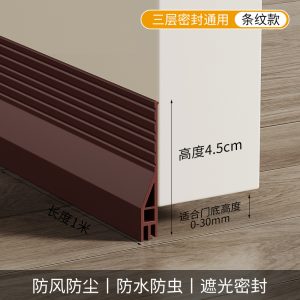 1pc Home Door Gap Seal Strip, Door Bottom Soundproof Insulation Seal,…