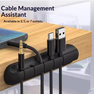 Cable Organizer Silicone Desk Cable Holder