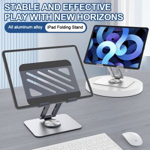 Patent Holder Of A Foldable Rotatable Tablet Stand