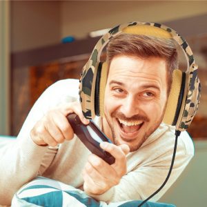 Camouflage Headset Wired With Microphone