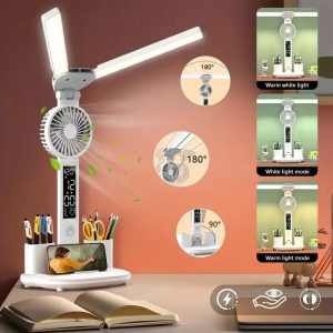 Foldable LED Table Light Eye Protection Multifunction Desk Lamp With…