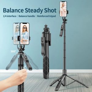 Cross-border Selfie Stick Double Fill Light Bluetooth-compatible Handheld…