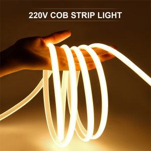 220V High Voltage Cob Outdoor Waterproof Decorative LED Light Strip