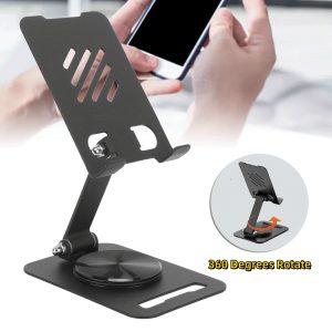 360 Degrees Rotate Metal Desk Mobile Phone Holder Stand For Phone Pad…