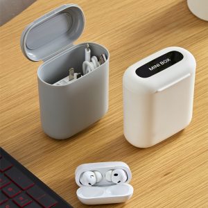 Desktop Phone Data Cable Storage Box Earphone Charger Finishing Box