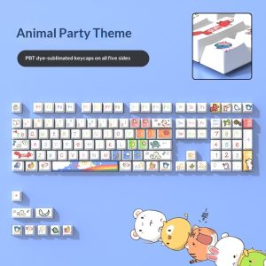 Animal Party Sublimated Mechanical Keyboard Keycaps