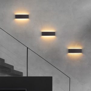 Smart Remote Control Three-tone Light Bedroom Hotel Strip Wall Lamp