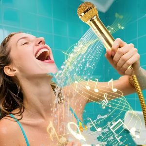 Microphone-Shaped Creative Showerhead