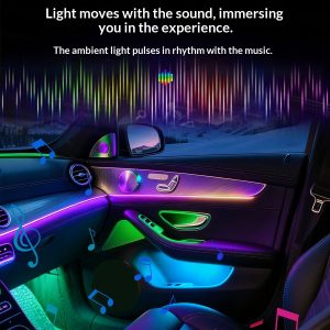 Car Ambient Lighting LED Light Strip Acrylic Hidden Interior