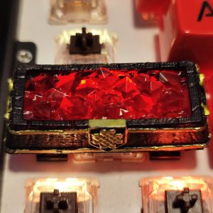 Fashion Mechanical Keyboard Flame Crystal Keycap