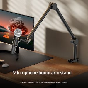 Microphone Boom Arm Stand For Live Streaming And Singing, With Universal…