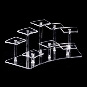 Acrylic Tiered Display Stand For Figurines Desk Ornaments And Displays…