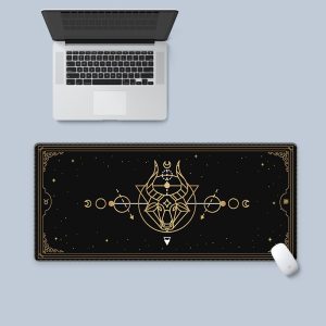 Art Mousepad Black Constellation Deskmat Mouse Pad Large Carpet Aesthetic…