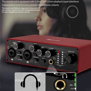 Professional Microphone, External Sound Card, Computer Drive Free…