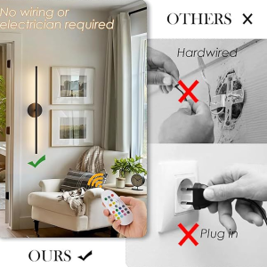 NEW Long Decor Light Sconce Dimable Long Strip Exterior Light LED Wall…