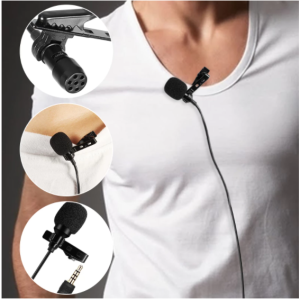 Live Mobile Phone Lavalier Microphone Recording Double Head Interview…