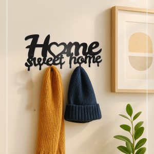 Sleek Adhesive Key Holder – Metal Key Holder Wall Mount W Contemporary Design