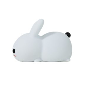 Colorful Rabbit Silicone Night Light LED Cute Charging Jade Rabbit…
