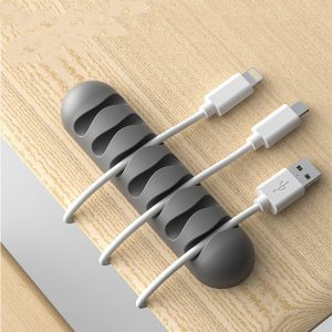 Smart Cable Holder Silicone Flexible Cable Winder Wire Organizer Holder…