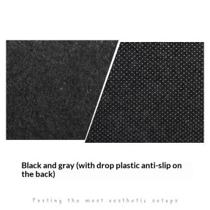 Solid-color Computer Mouse Pad, Drop-plastic Writing Desk Mat
