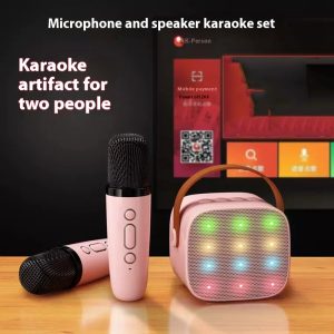 Colored Lights Mini Bluetooth Speaker With Microphone Suit Children…