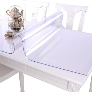 Table Cover 48x71Inch 1.5 Mm Thick Clear Desk Protector Rectangle PVC Desk…