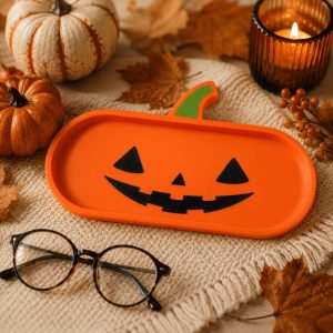 Halloween Pumpkin Eyeglasses Holder Tray, 3D Printed Jack O Lantern…