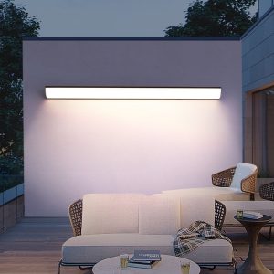 Surface-mounted Outdoor Sensor Light, Waterproof Strip Wall Lamp